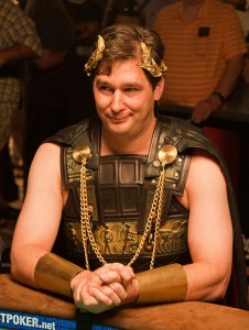 Phil Hellmuth as Roman emperor
